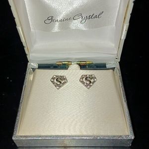 Silver "Superman" Earrings